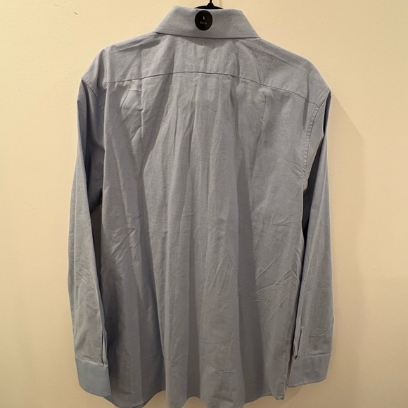 Blue Men's Banana Republic Long Sleeve Button Down Dress Shirt (L)- New w Tags - Picture 5 of 6